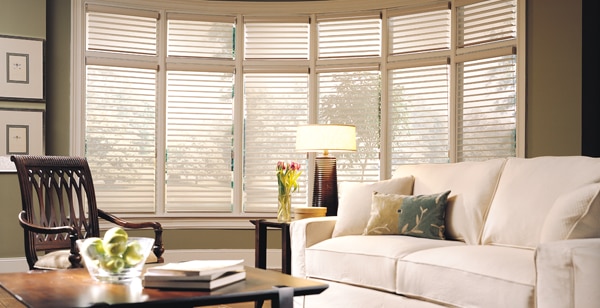 sheer window shades keep the California view