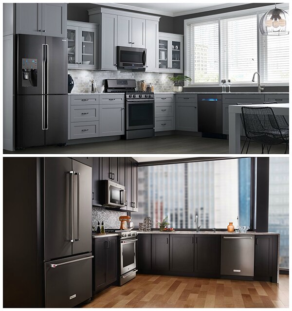 Black-Stainless-Steel-Kitchens