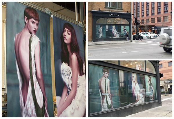 storefront style custom graphic shade