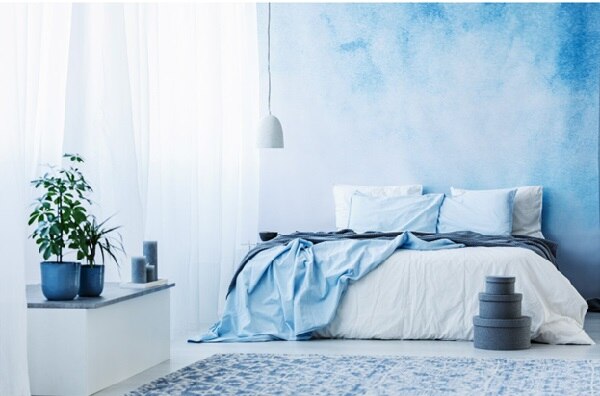 Blue bedroom