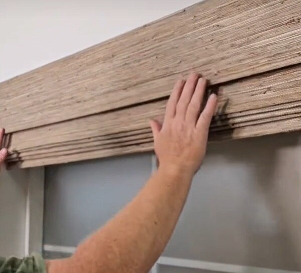 installing your woven wood shade