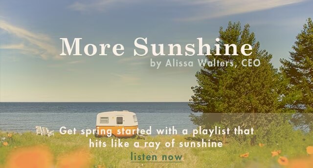 get this season started with our spring playlist that hits like a ray of sunshine