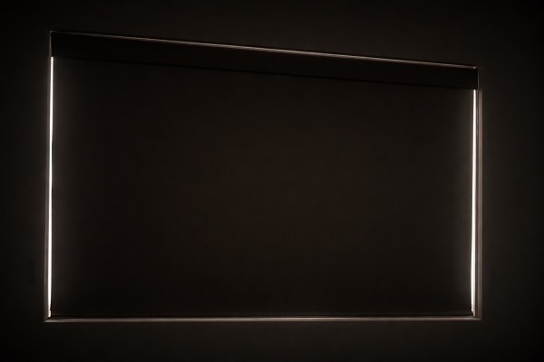 Small light gaps around the edges of an inside mounted blackout shade