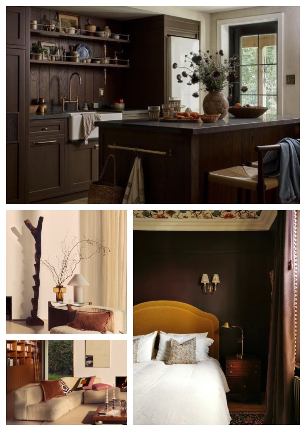 A collage of brown autumn décor slipped naturally into every room in the house for fall A collage of brown autumn décor slipped naturally into every room in the house for fall