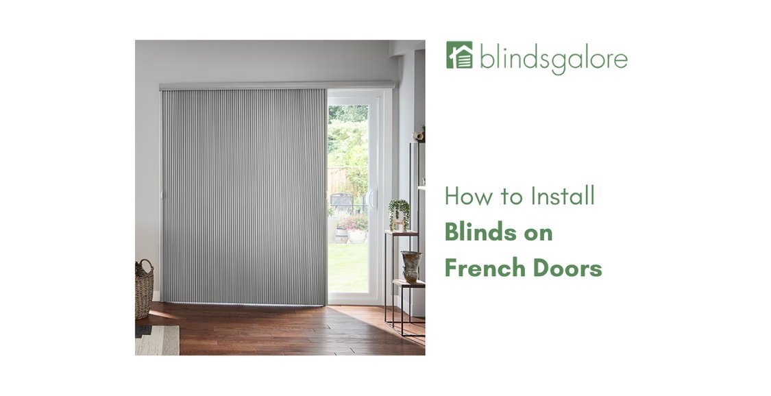 how to install french door blinds