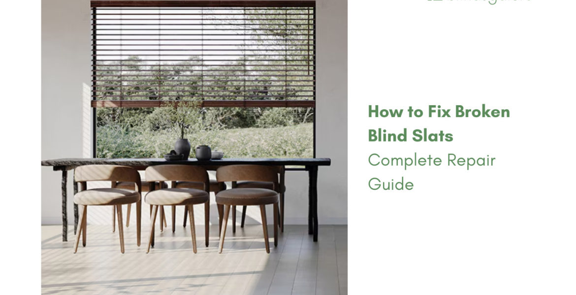 how to fix broken blind slats