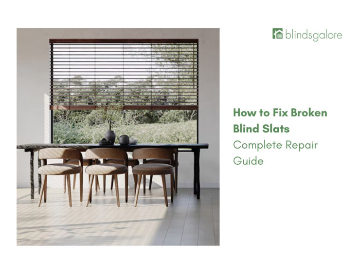 how to fix broken blind slats