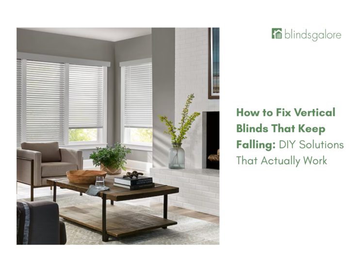 How to Fix Vertical Blinds That Keep Falling