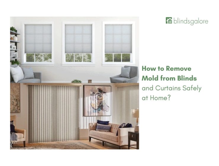how to remove mold from blinds and curtains safely at home