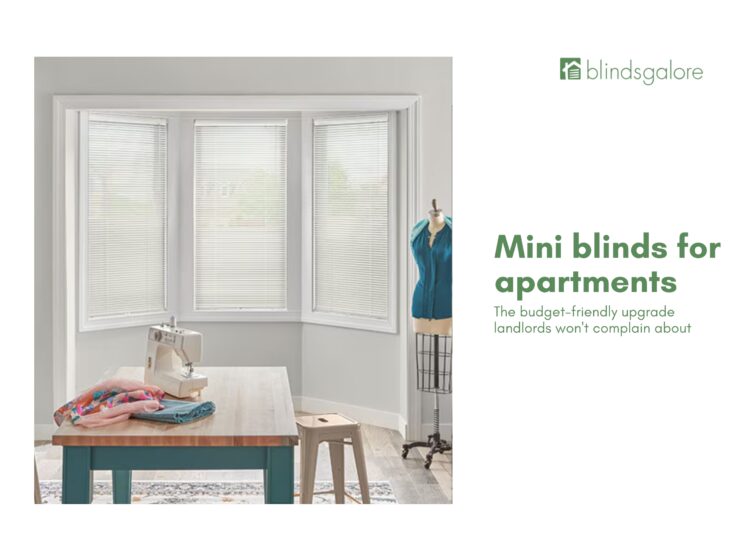 Mini blinds for apartments