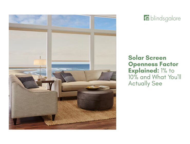 Solar Screen Openness Factor Explained: 1% to 10% and What You'll Actually See