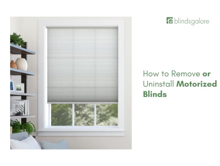 How to Remove or Uninstall Motorized Blinds