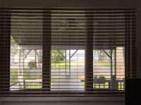 Faux wood blinds