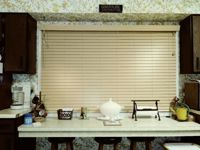 Faux Wood Blinds: 2" Slats for kitchen double window 
