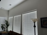 White Faux Woodgrain 2inch Slats