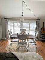 I love the clean look of plantation shutters! 