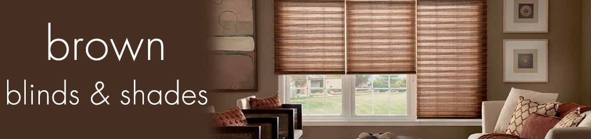brown blinds and shades