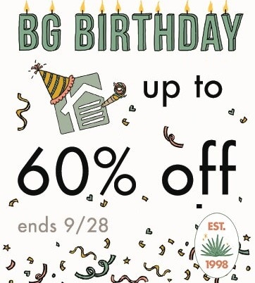 It's our Birthday, celebrate with up to 60% Off