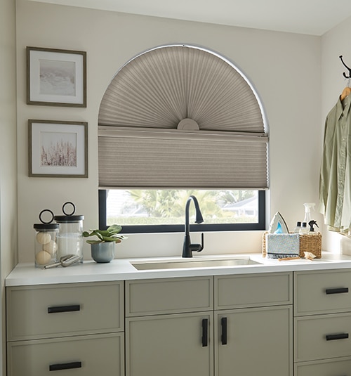 diy arch window shade