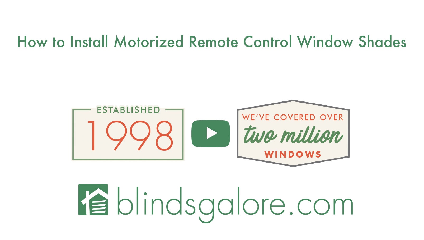 how to install motorized remote control window shades from Blindsgalore