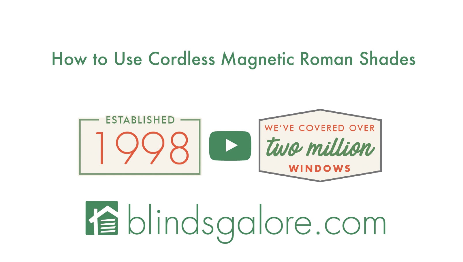 Magnetic Roman Shades