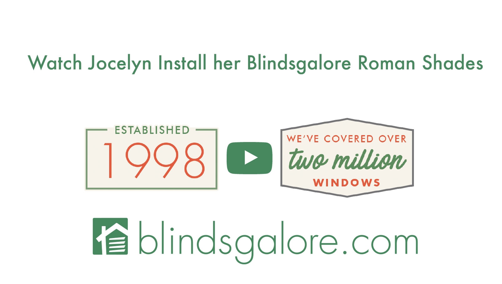 Watch Jocelyn Install her Blindsgalore Roman Shades