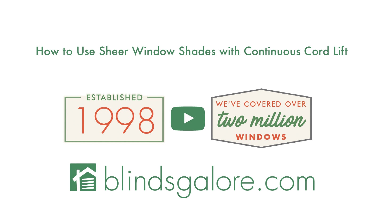 see how a continuous cord sheer shade operates